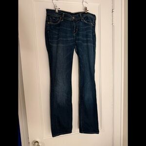 Citizens Of Humanity Dark Blue Boot Cut Jeans